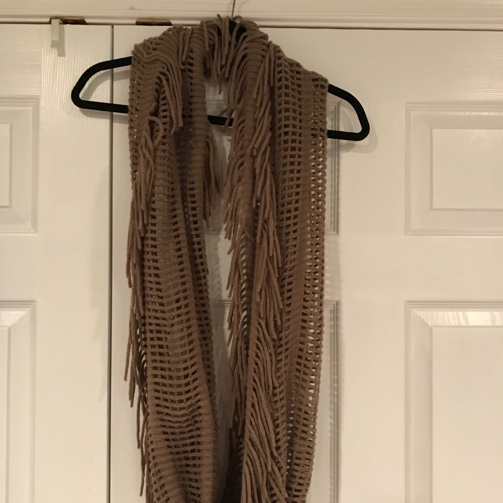 infinity fringed scarf